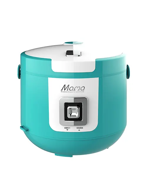Nồi cơm điện SUNHOUSE SHD8658G màu xanh ngọc góc chính diện