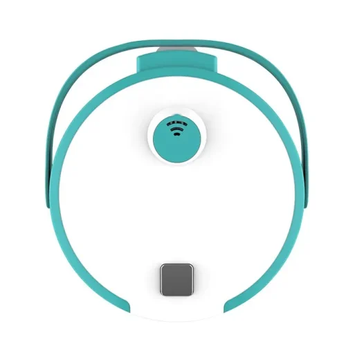 Nồi cơm điện SUNHOUSE SHD8658G nhìn từ trên với quai xách màu xanh