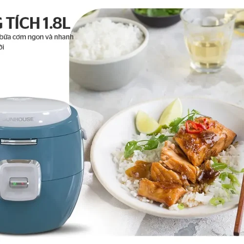Nồi cơm điện SUNHOUSE SHD8662 dung tích 1.8 lít cho 4 đến 6 người