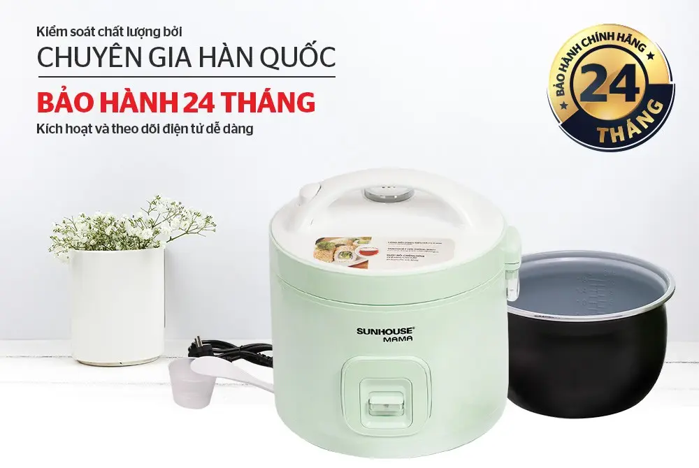 Nồi cơm điện SUNHOUSE SHD8665B - 900W, 1.8 lít - Ảnh 9