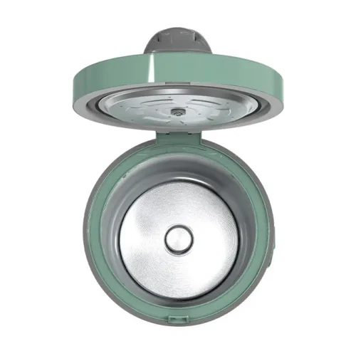 Nồi cơm điện SUNHOUSE SHD8666G màu xanh mở nắp nhìn từ trên xuống