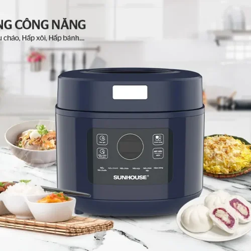 Nồi cơm điện SUNHOUSE SHD8802 1 lít đa dạng công năng trong không gian bếp