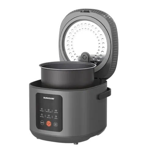 Nồi cơm điện SUNHOUSE SHD8825 mở nắp, hiển thị lòng nồi bên trong