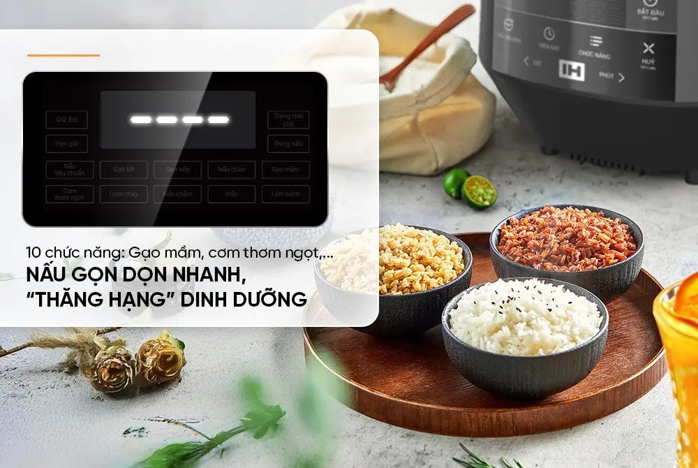 Nồi cơm điện SUNHOUSE SHD8858 - 1200W, 1.5 lít, Cảm ứng - Ảnh 12