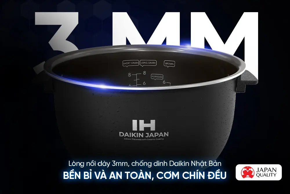 Nồi cơm điện SUNHOUSE SHD8858 - 1200W, 1.5 lít, Cảm ứng - Ảnh 13