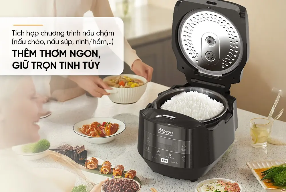 Nồi cơm điện SUNHOUSE SHD8858 - 1200W, 1.5 lít, Cảm ứng - Ảnh 8