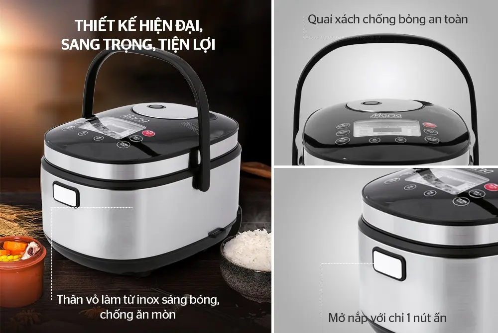 Nồi cơm điện SUNHOUSE SHD8903 - 860W, 1.8 lít - Ảnh 7
