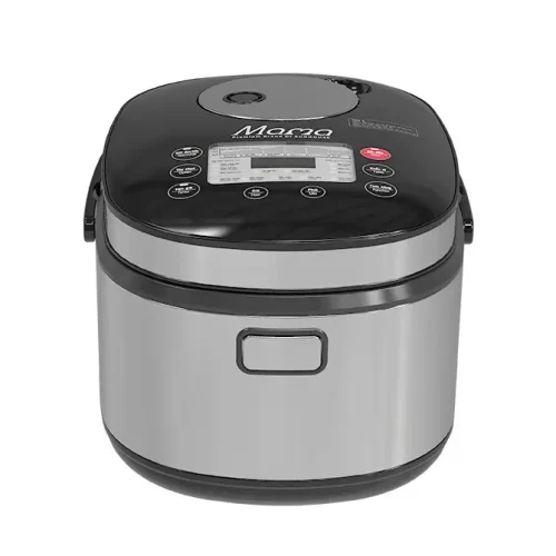 Nồi cơm điện SUNHOUSE SHD8903 màu bạc với bảng điều khiển trên nắp