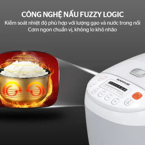 Công nghệ nấu Fuzzy Logic trên nồi cơm điện SUNHOUSE SHD8906