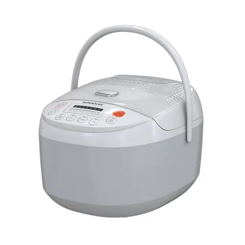 Nồi cơm điện SUNHOUSE SHD8906 màu trắng, công suất 860W dung tích 1.8 lít chụp góc chéo