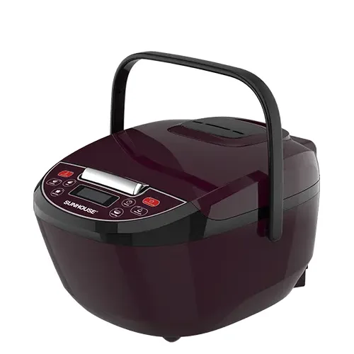 Nồi cơm điện SUNHOUSE SHD8909 màu đỏ đô, quai xách tiện dụng