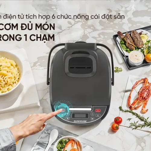 Bảng điều khiển điện tử của nồi cơm điện SUNHOUSE SHD8909B 1.8 lít