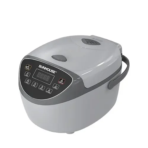 Nồi cơm điện SUNHOUSE SHD8912 màu xám nhìn từ phía trước