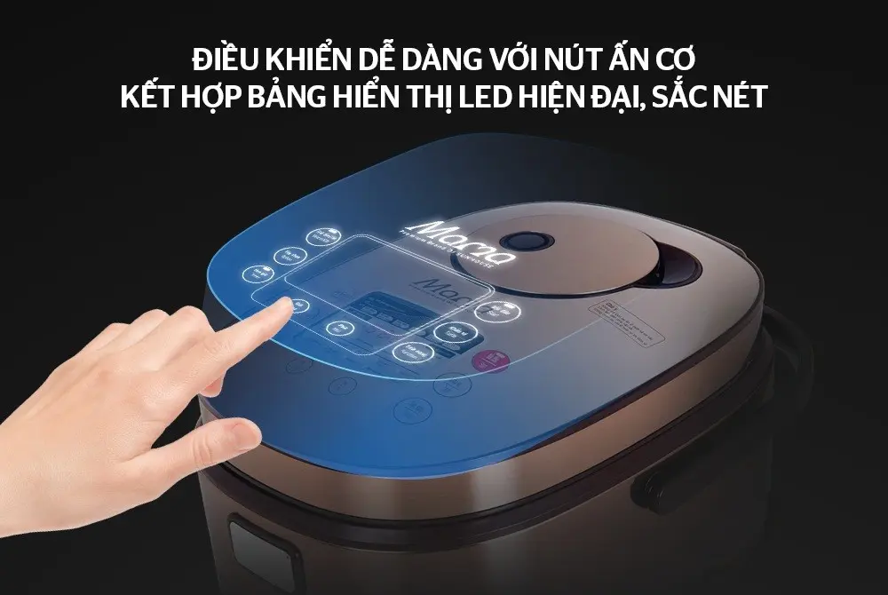 Bảng điều khiển cảm ứng LED của nồi cơm điện SUNHOUSE SHD8915