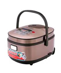 Nồi cơm điện SUNHOUSE SHD8915 màu hồng nâu có quai xách