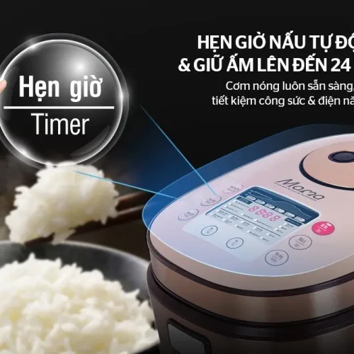 Nồi cơm điện SUNHOUSE SHD8915 hẹn giờ nấu tự động và giữ ấm 24 giờ