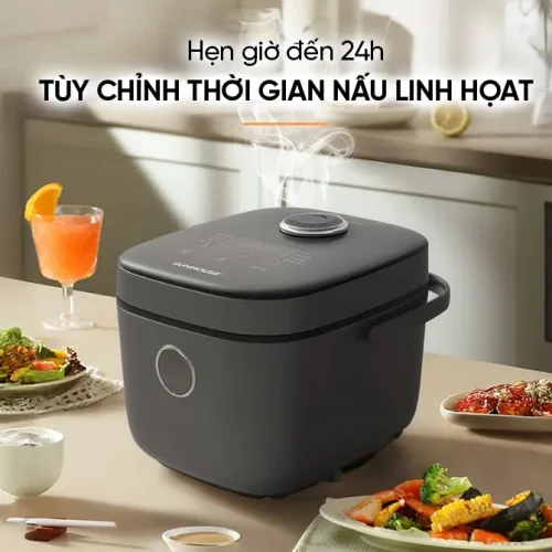 Nồi cơm điện cảm ứng SUNHOUSE SHD8923 với tính năng hẹn giờ nấu đến 24 giờ