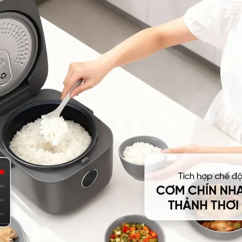 Nồi cơm điện SUNHOUSE SHD8923 cảm ứng 1.8 lít 860W nấu nhanh