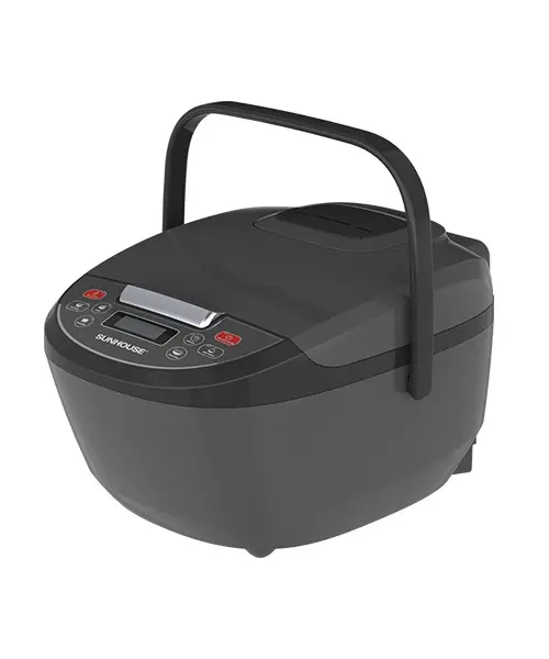 Nồi cơm điện tử SUNHOUSE SHD8909B 1.8 lít góc trước trái