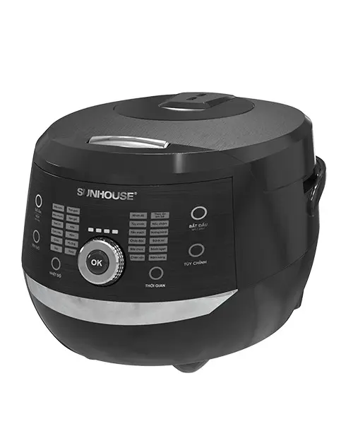 Nồi cơm điện tử SUNHOUSE SHD8911 màu đen dung tích 1.8 lít