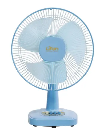 Quạt bàn Lifan B-212 màu xanh dương nhìn chính diện