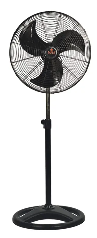 Quạt đứng công nghiệp Lifan D-20CO màu đen nhìn chính diện