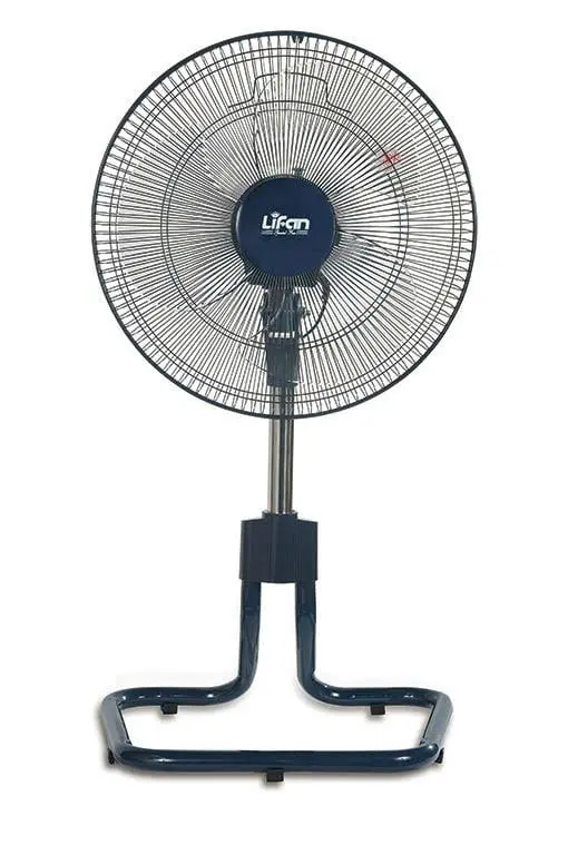 Quạt lửng Lifan QL-616 chân quỳ màu xanh đen chính diện