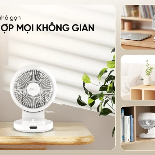 Quạt mini SUNHOUSE APF7310W thiết kế nhỏ gọn phù hợp nhiều không gian