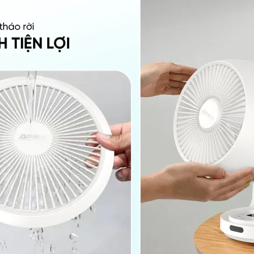 Quạt mini SUNHOUSE APF7316W 18W với lồng quạt trước tháo rời tiện vệ sinh