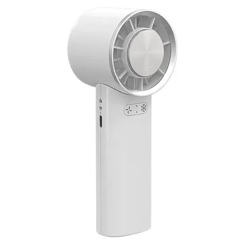 Quạt sạc cầm tay SUNHOUSE SHD7113 7.4W màu trắng góc sau lệch trái