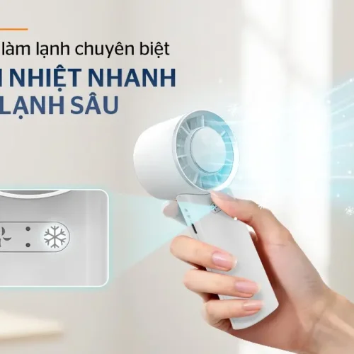 Quạt sạc SUNHOUSE SHD7113 7.4W Mini với chế độ làm mát nhanh