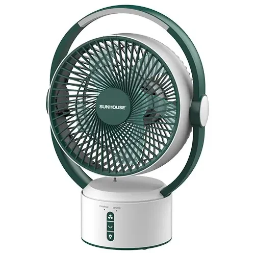 Quạt sạc SUNHOUSE SHD7116 25W màu xanh rêu