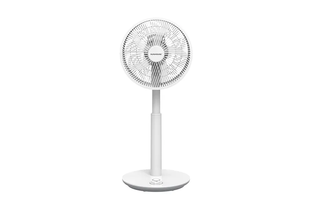 Quạt sạc SUNHOUSE SHD7221 15W màu trắng nhìn từ chính diện