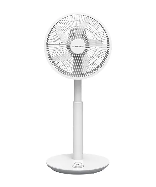 Quạt sạc SUNHOUSE SHD7221 15W màu trắng nhìn chính diện