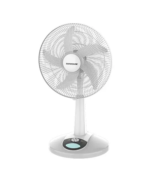 Quạt sạc SUNHOUSE SHD7228 24W màu trắng nhìn chính diện