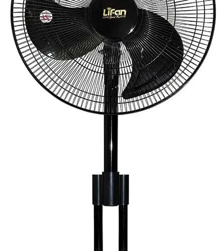 Quạt sàn công nghiệp Lifan S-18CN màu đen nhìn từ phía trước