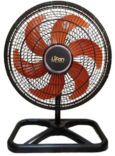 Quạt sàn công nghiệp Lifan S-18CN màu đen cánh cam