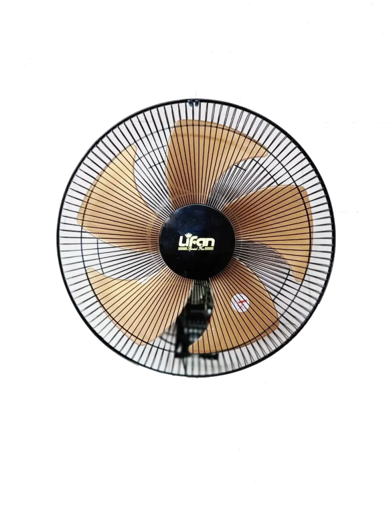 Quạt treo tường Lifan T-16CH cánh màu nâu vàng mặt trước