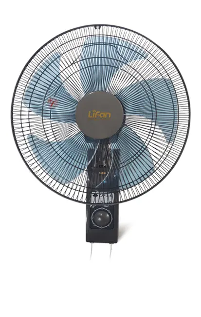 Quạt treo tường Lifan T-N2 màu xanh, lồng kim loại nhìn chính diện