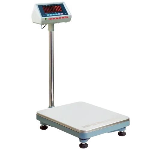 Cân bàn điện tử 300Kg Nhơn Hòa góc chính diện chéo