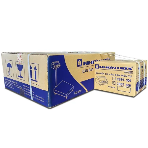 Thùng đóng gói cân bàn điện tử 600Kg Nhơn Hòa
