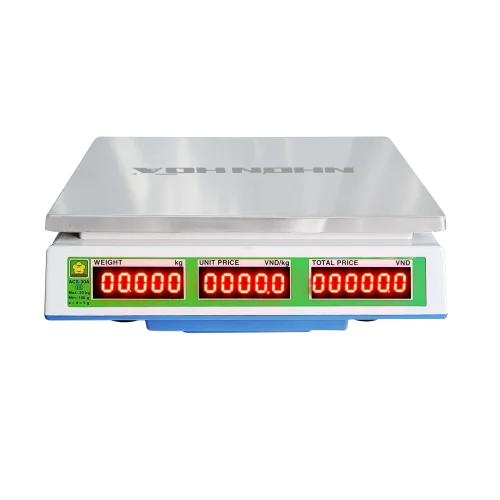 Mặt sau cân điện tử Nhơn Hòa 30Kg loại thấp