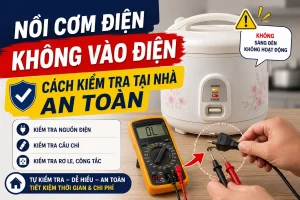 Nồi cơm điện không vào điện: cách kiểm tra tại nhà an toàn