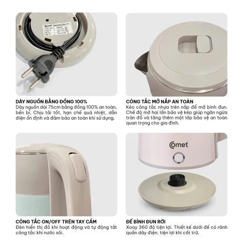 Ấm siêu tốc Comet CM8235