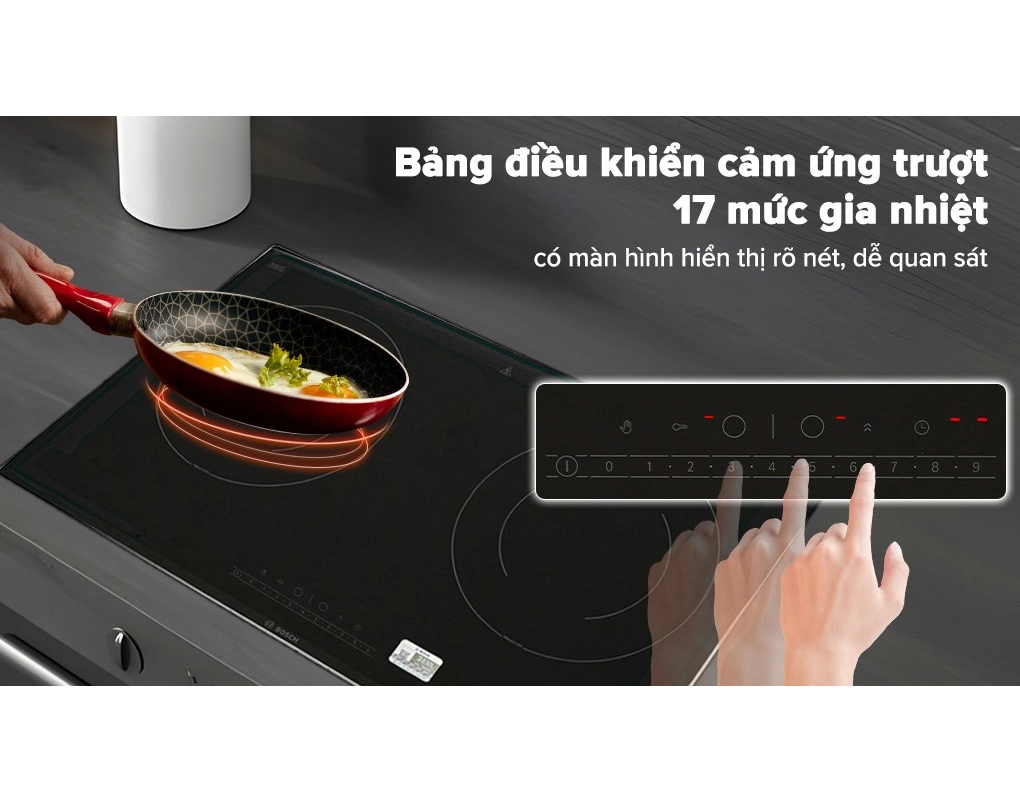 Bếp từ Bosch 2 vùng nấu PPI82566VN