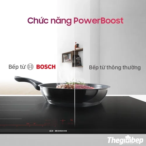 Bếp từ Bosch 3 vùng nấu PUC61KAA5E