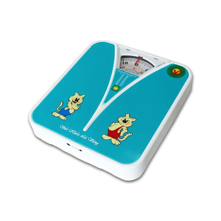 Cân sức khỏe Nhơn Hòa 120kg cơ học màu xanh