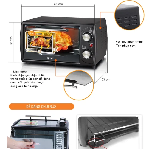 Lò nướng vuông Comet CM6510