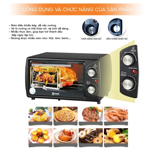 Lò nướng vuông Comet CM6510