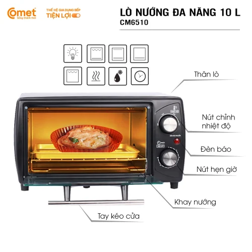 Lò nướng vuông Comet CM6510